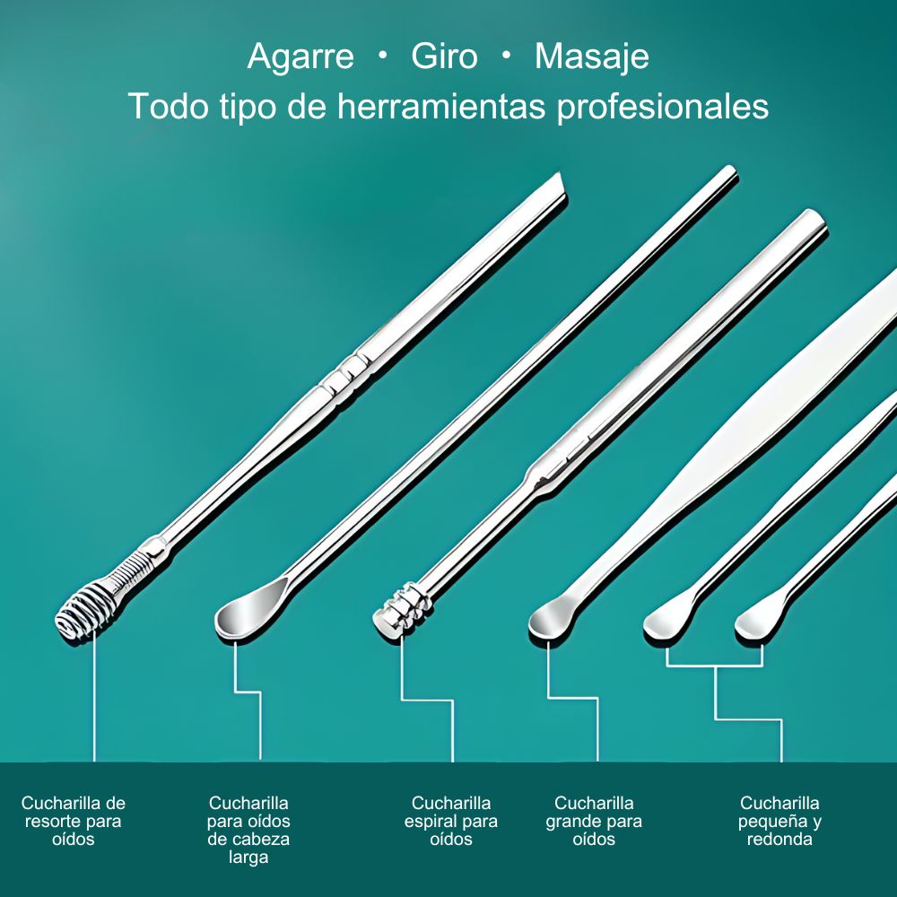 Kit de limpieza de oídos EcoHisopos Pro