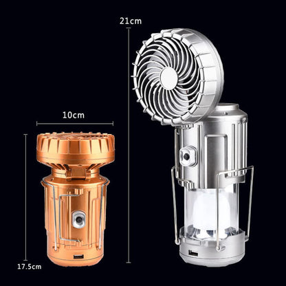 LumiFan SOLAR 3en1  (Lámpara+ Ventilador+ Cargador Portátil)