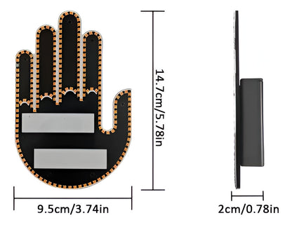 MANO LED DE SEÑAS PARA AUTO