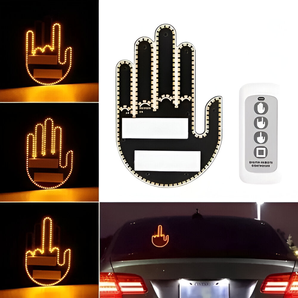 MANO LED DE SEÑAS PARA AUTO